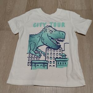 OshKosh B'gosh Dinosaur City Tour Tee - White and Teal